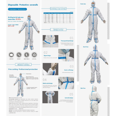 Disposable Protective Coverall L, XL (PPE100)